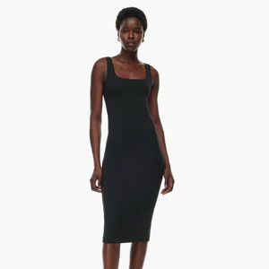 Contour Squareneck Midi Dress